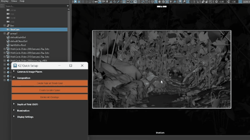 KZQuickSetup maya script